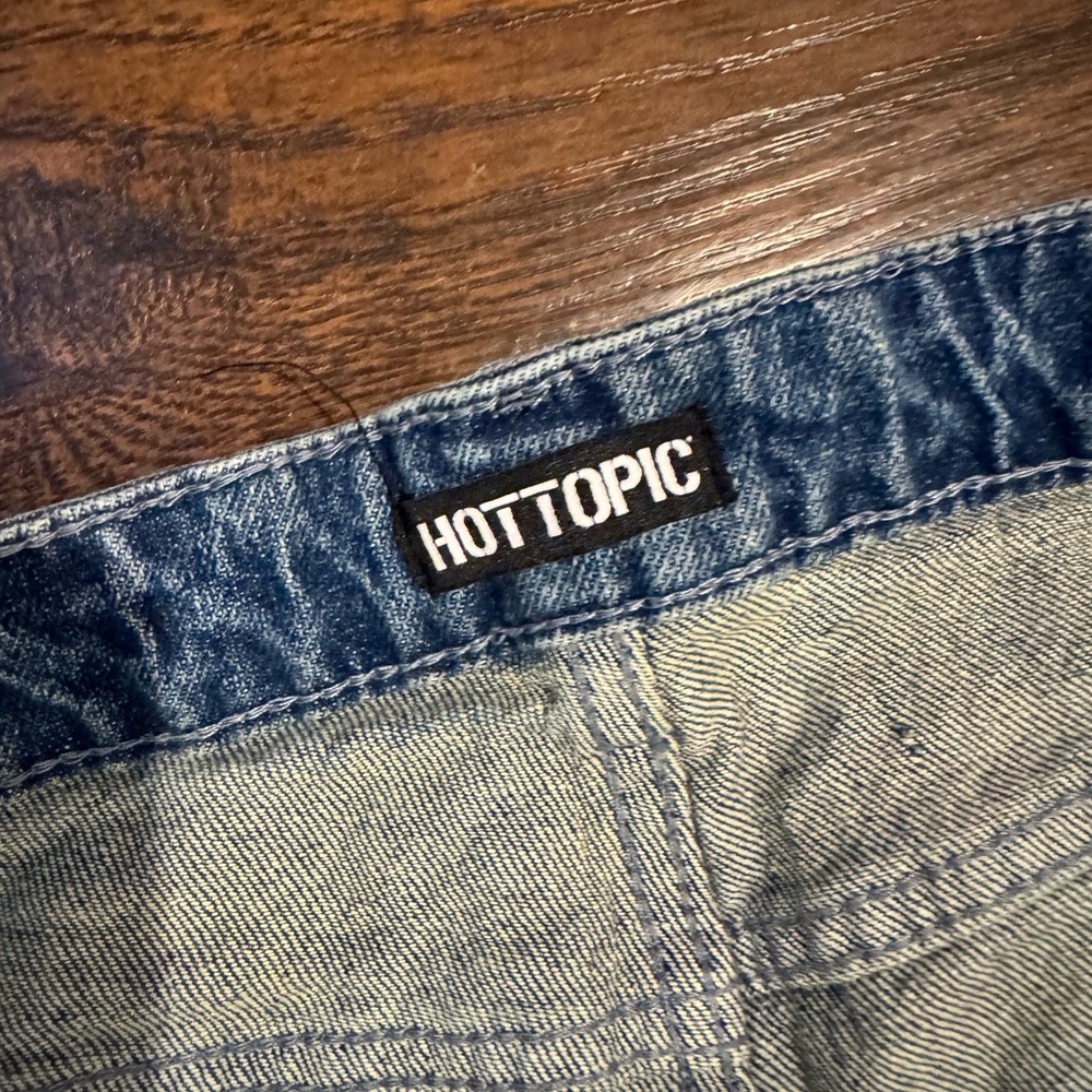Halloween Embroidered Blue Jeans - Picture 5 of 6
